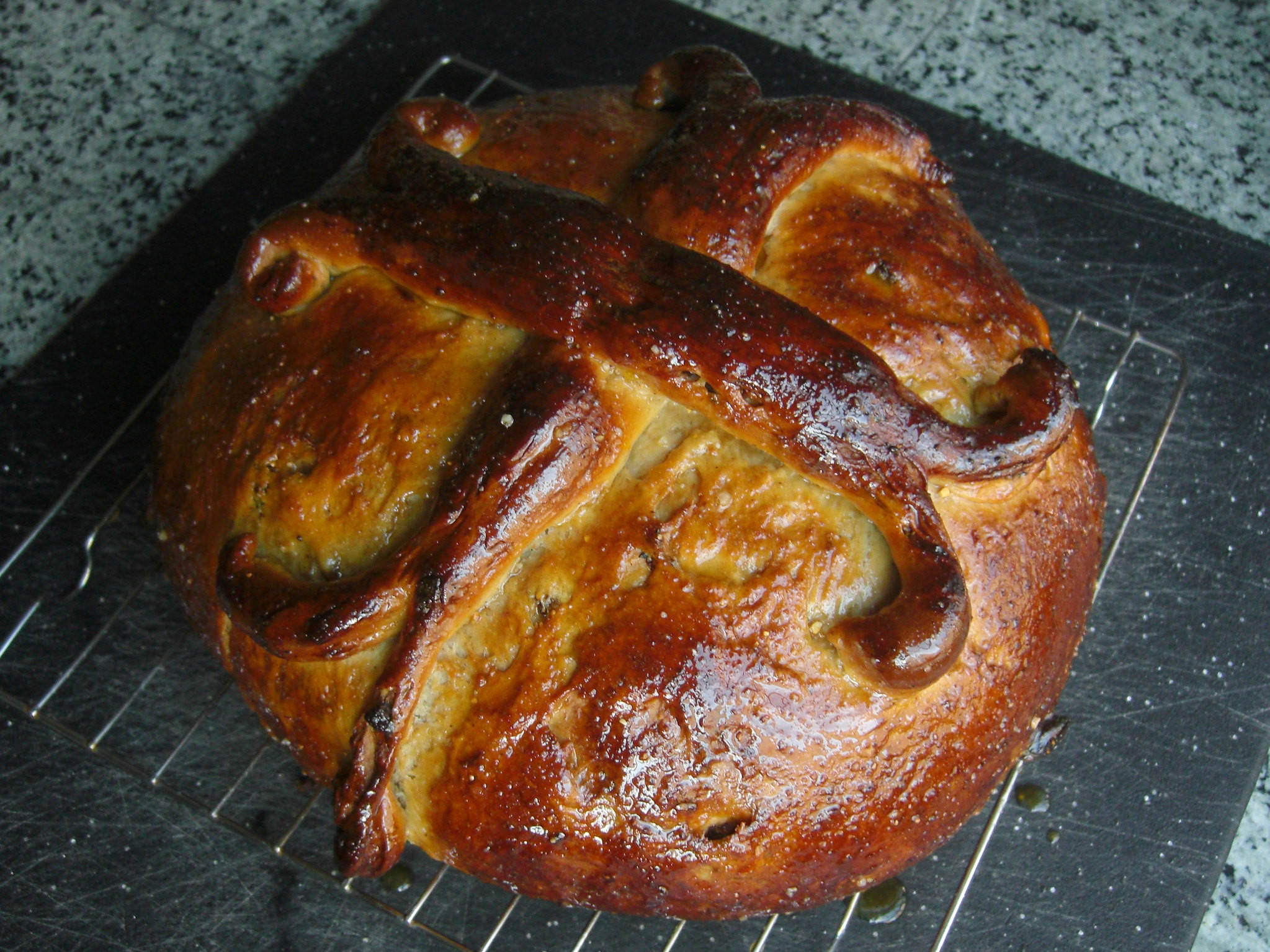 Christopsomo - Greek Christmas Bread by Jason Hollinger
