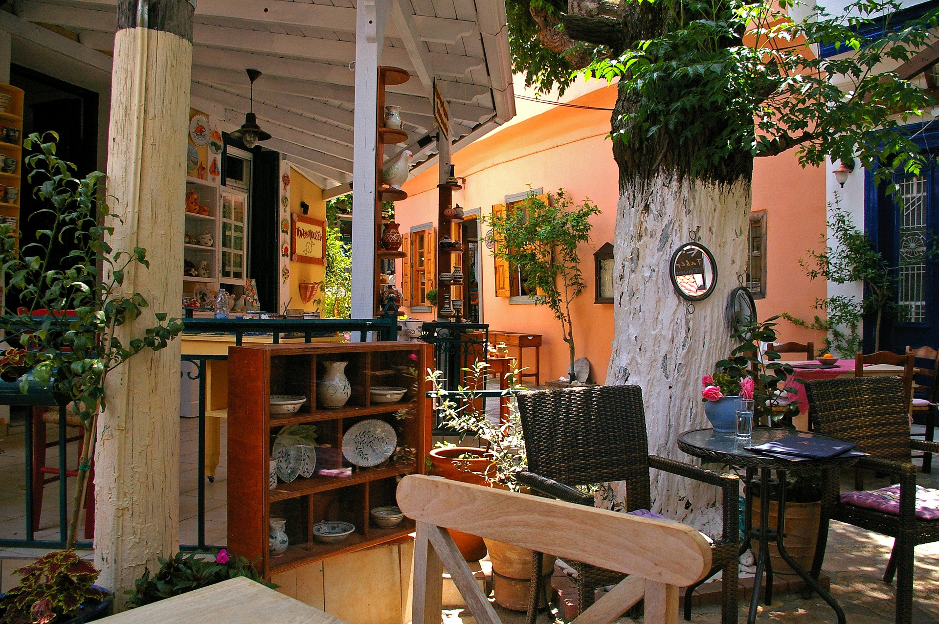 Cafe in Greece